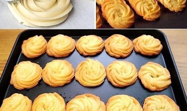 Butter piped cookies