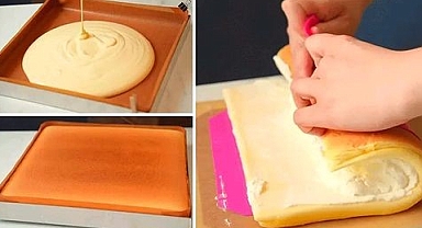 Swiss roll cake